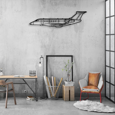 Lancair IV P Classic Aircraft Silhouette Metal Wall Art - Aviation Hangar Decor
