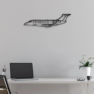 Lancair IV P Classic Aircraft Silhouette Metal Wall Art - Aviation Hangar Decor
