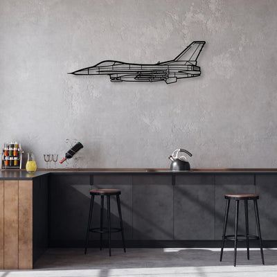 LGM-35 Sentinel Classic Aircraft Silhouette Metal Wall Art - Aviation Hangar Decor
