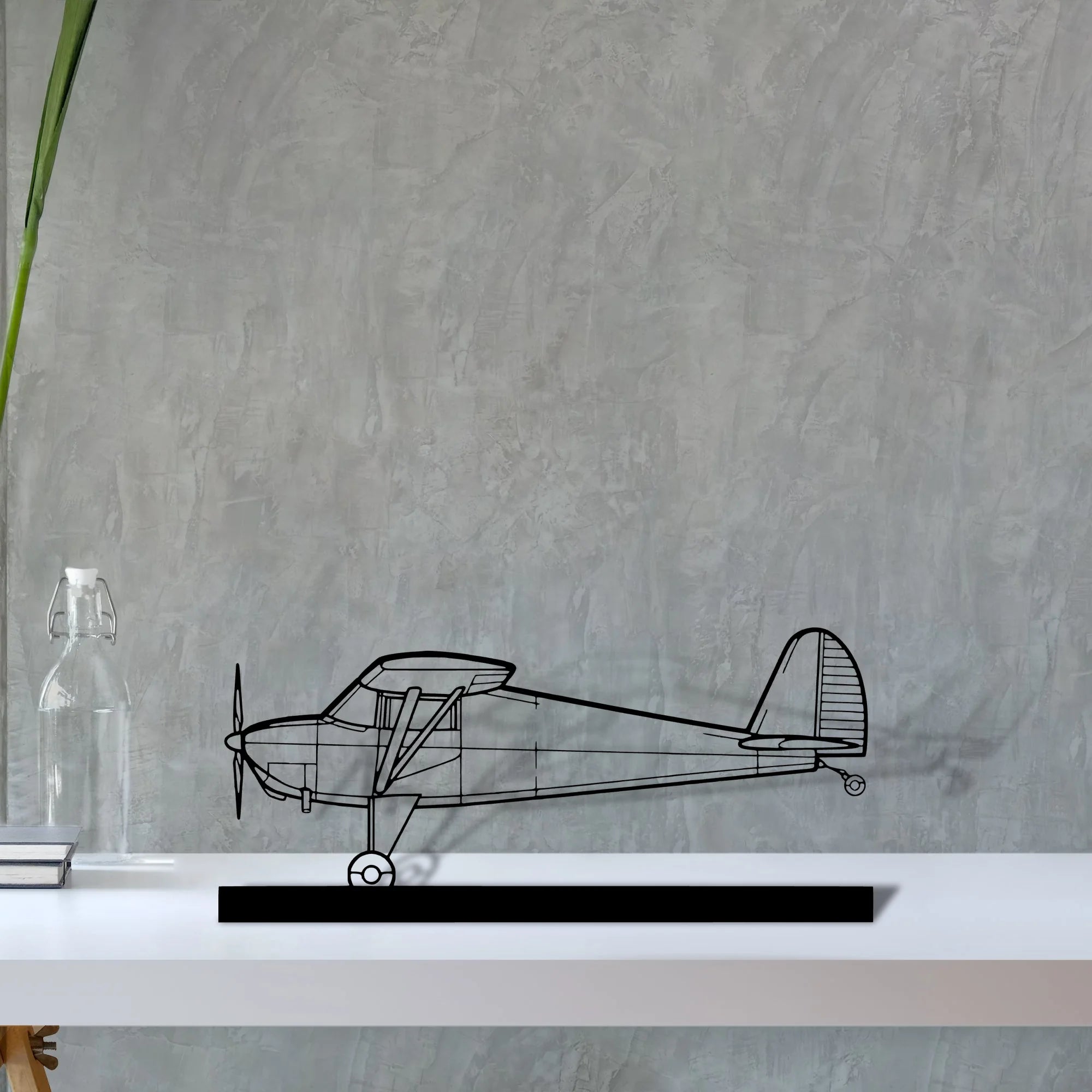 luscombe-8a Silhouette Metal Art Stand - Aero Silhouette