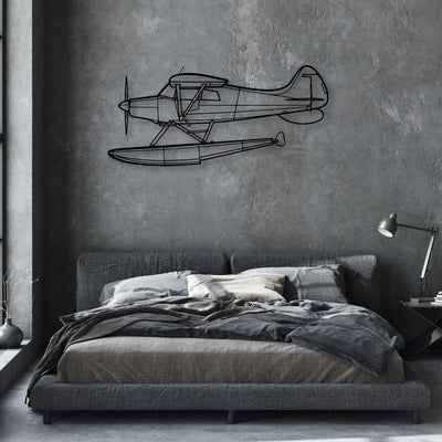 M-4 Classic Aircraft Silhouette Metal Wall Art - Aviation Hangar Decor