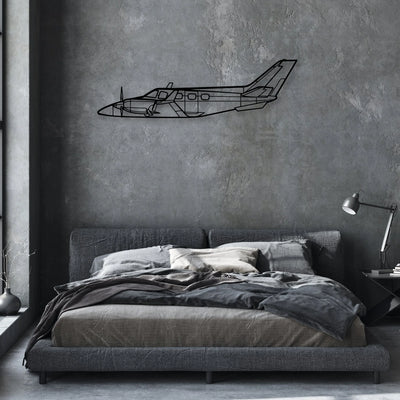 M20C Classic Aircraft Silhouette Metal Wall Art - Aviation Hangar Decor