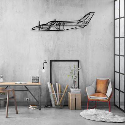M20C Classic Aircraft Silhouette Metal Wall Art - Aviation Hangar Decor