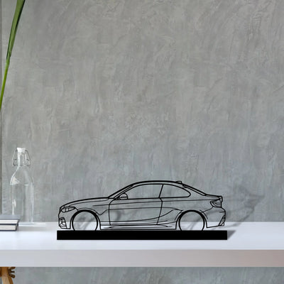 m240i-f22 Silhouette Metal Art Stand - Aero Silhouette