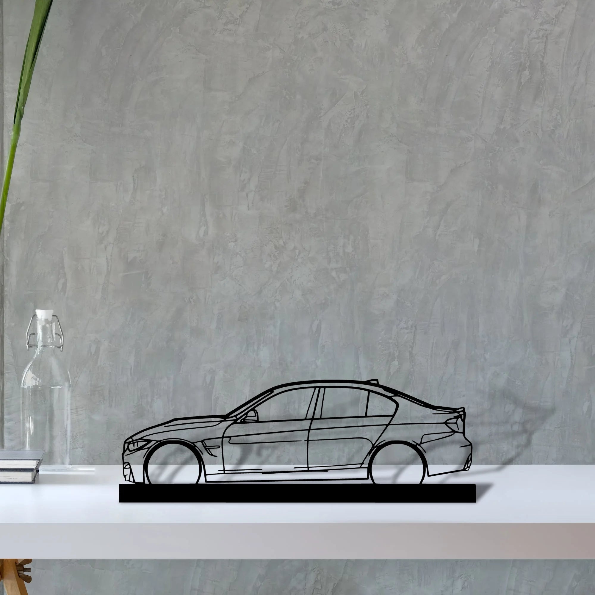 m3-f80 Silhouette Metal Art Stand - Aero Silhouette