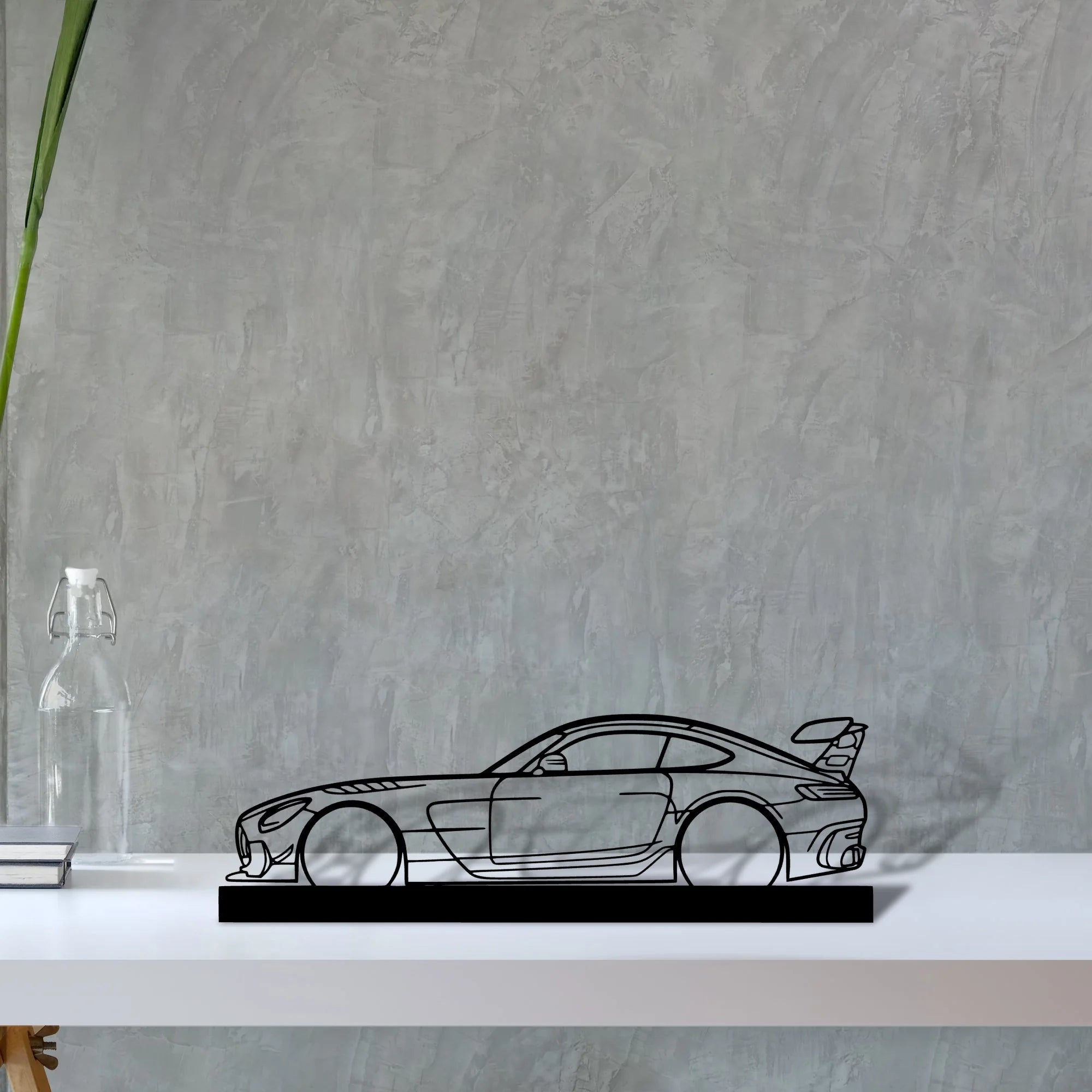 mercedes-amg-gt-black-series Silhouette Metal Art Stand - Aero Silhouette