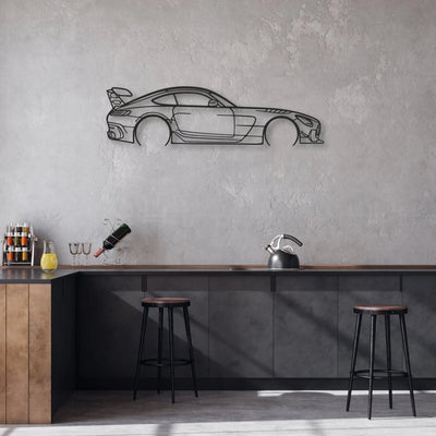 mercedes amg gt Classic Silhouette Metal Wall Art - Automotive Garage Decor
