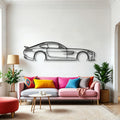 Mercedes AMG GTS Classic Silhouette Metal Wall Art - Automotive Garage Decor