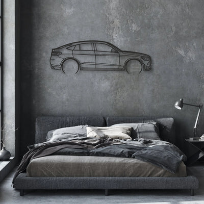 mercedes glc coupe Classic Silhouette Metal Wall Art - Automotive Garage Decor