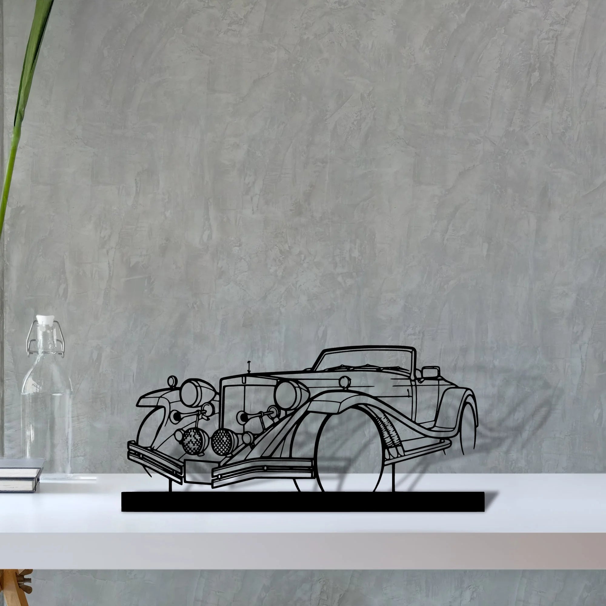 mercury-1977 Silhouette Metal Art Stand - Aero Silhouette