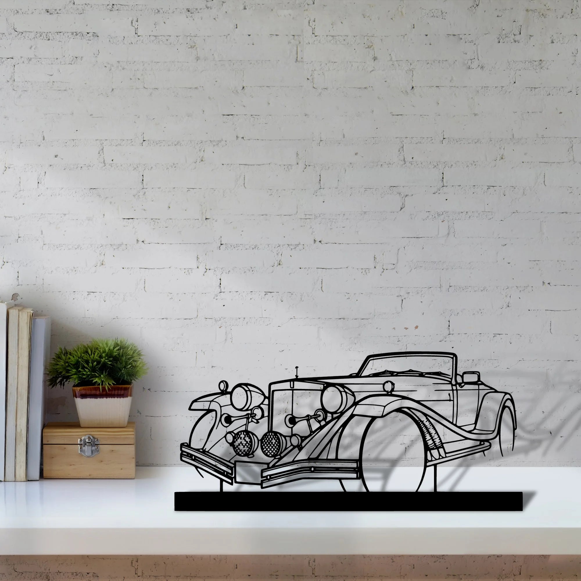 mercury-1977 Silhouette Metal Art Stand - Aero Silhouette