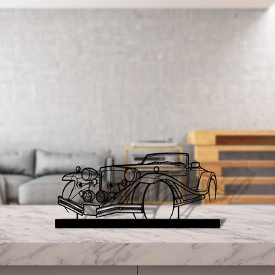 mercury-1977 Silhouette Metal Art Stand - Aero Silhouette