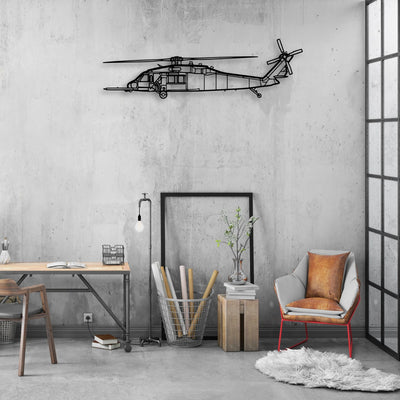 Model 18 Classic Aircraft Silhouette Metal Wall Art - Aviation Hangar Decor