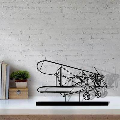 model-75-2 Silhouette Metal Art Stand - Aero Silhouette