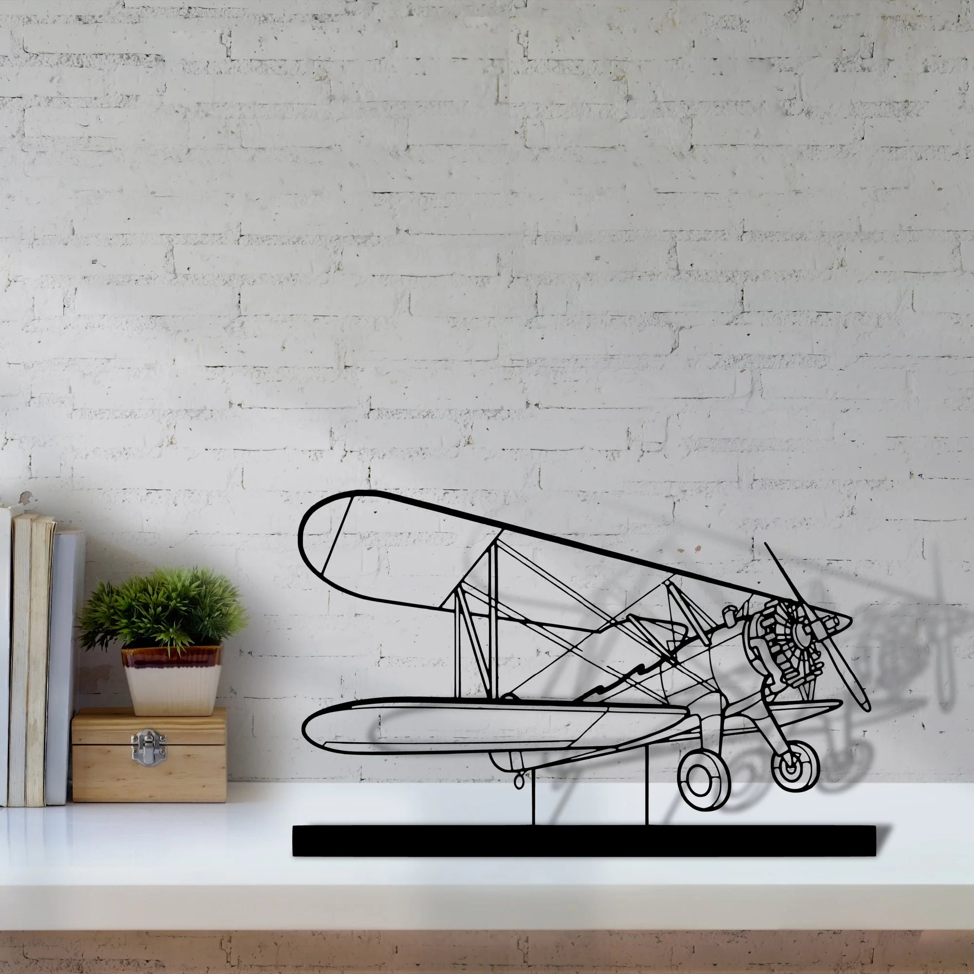 model-75 Silhouette Metal Art Stand - Aero Silhouette