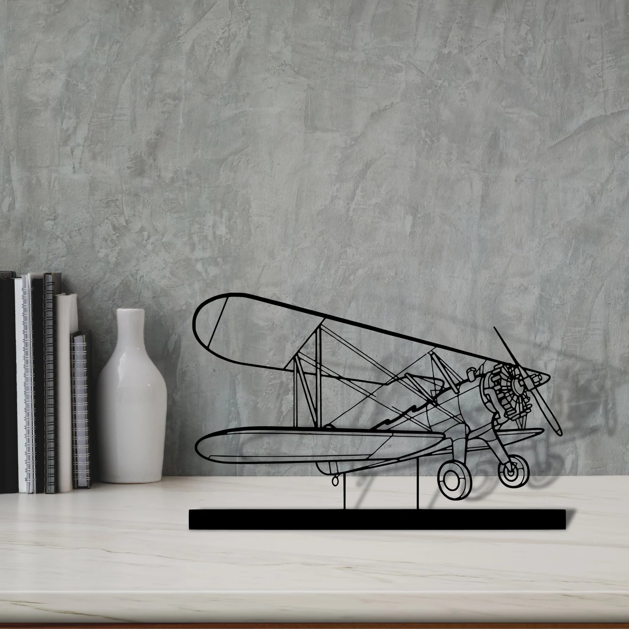 model-75 Silhouette Metal Art Stand - Aero Silhouette