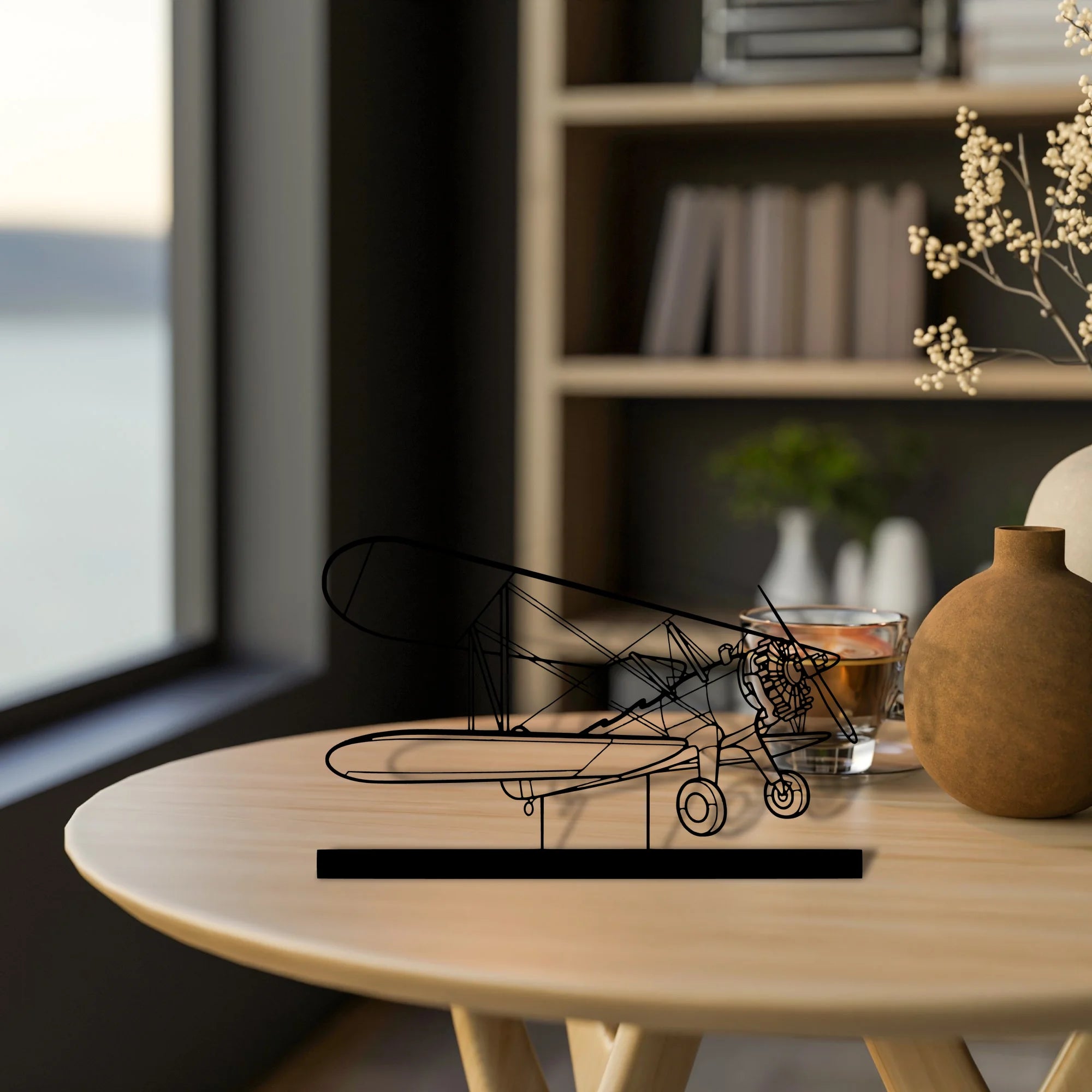 model-75 Silhouette Metal Art Stand - Aero Silhouette