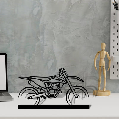 motocross Silhouette Metal Art Stand - Aero Silhouette
