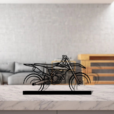 motocross Silhouette Metal Art Stand - Aero Silhouette