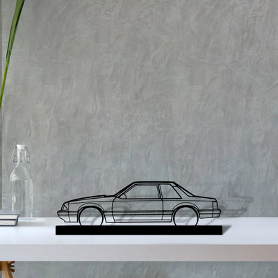 mustang-1993-notch-back Silhouette Metal Art Stand - Aero Silhouette