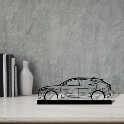 mustang-mach-e-gt Silhouette Metal Art Stand - Aero Silhouette