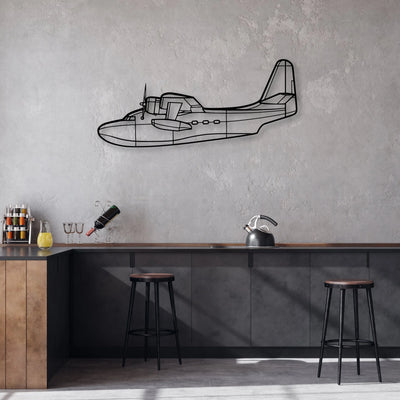 MV-22 Osprey Classic Aircraft Silhouette Metal Wall Art - Aviation Hangar Decor