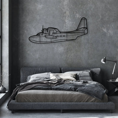 MV-22 Osprey Classic Aircraft Silhouette Metal Wall Art - Aviation Hangar Decor