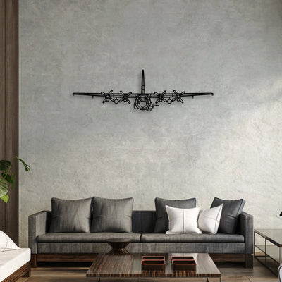 N3N 3 Classic Aircraft Silhouette Metal Wall Art - Aviation Hangar Decor