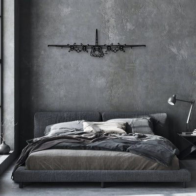 N3N 3 Classic Aircraft Silhouette Metal Wall Art - Aviation Hangar Decor