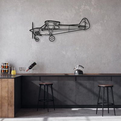 Nxcub Classic Aircraft Silhouette Metal Wall Art - Aviation Hangar Decor