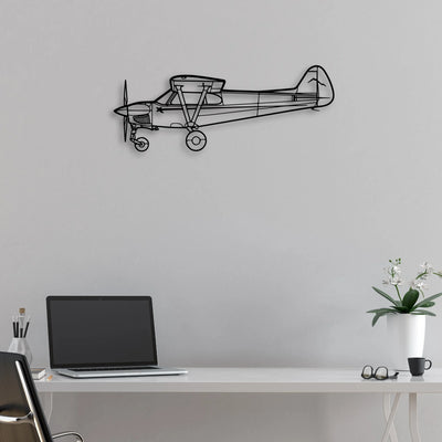 Nxcub Classic Aircraft Silhouette Metal Wall Art - Aviation Hangar Decor
