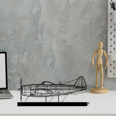 p-47d-2 Silhouette Metal Art Stand - Aero Silhouette