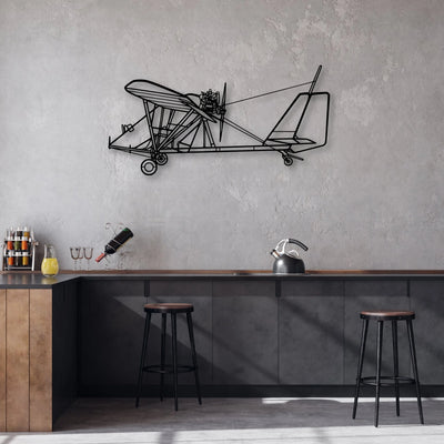 PA-28 180 Cherokee Archer Classic Aircraft Silhouette Metal Wall Art - Aviation Hangar Decor