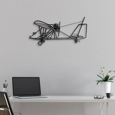 PA-28 180 Cherokee Archer Classic Aircraft Silhouette Metal Wall Art - Aviation Hangar Decor