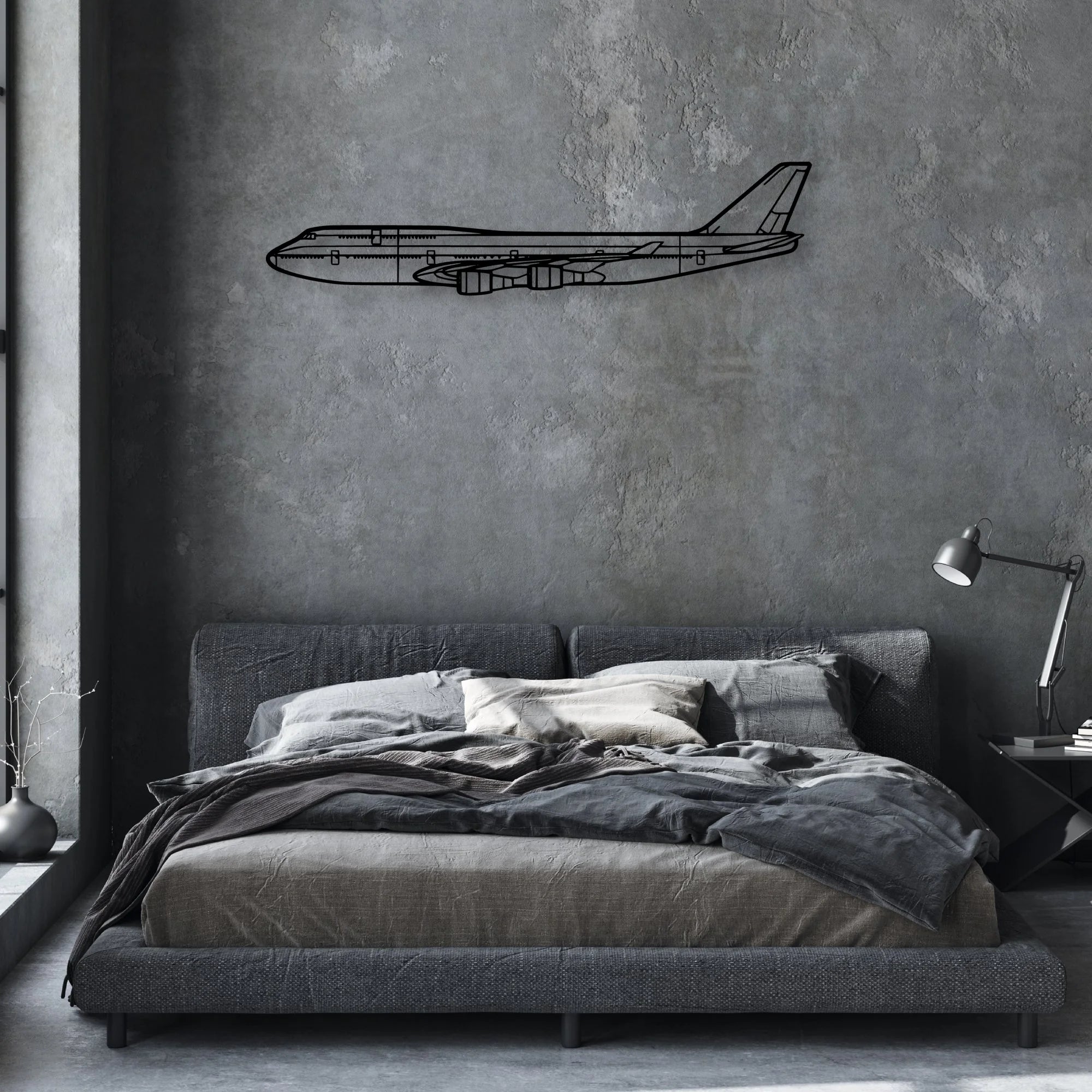 PA-32R 301 Saratoga HP II Classic Aircraft Silhouette Metal Wall Art - Aviation Hangar Decor