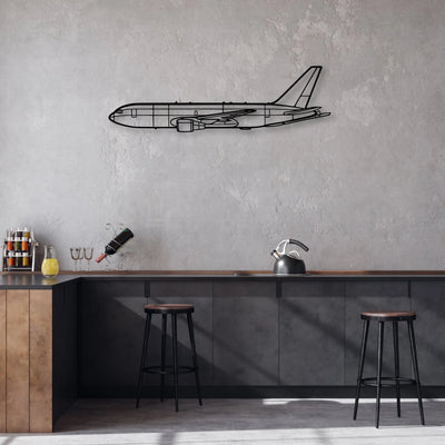 PA-38 Tomahawk Classic Aircraft Silhouette Metal Wall Art - Aviation Hangar Decor