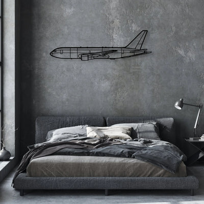 PA-38 Tomahawk Classic Aircraft Silhouette Metal Wall Art - Aviation Hangar Decor