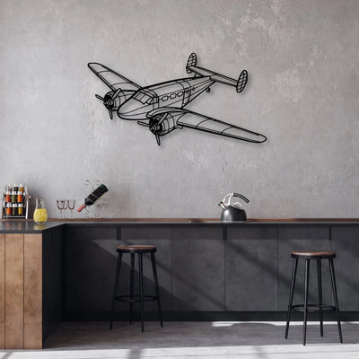 PA-46 350P Malibu Mirage Classic Aircraft Silhouette Metal Wall Art - Aviation Hangar Decor