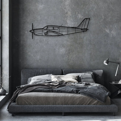 PA-46 Malibu Classic Aircraft Silhouette Metal Wall Art - Aviation Hangar Decor