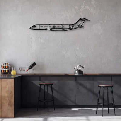 PA32R 301 Classic Aircraft Silhouette Metal Wall Art - Aviation Hangar Decor