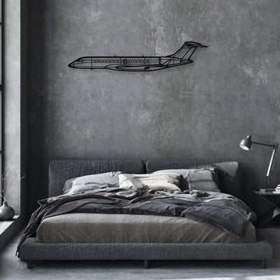 PA32R 301 Classic Aircraft Silhouette Metal Wall Art - Aviation Hangar Decor