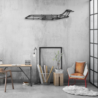 PA32R 301 Classic Aircraft Silhouette Metal Wall Art - Aviation Hangar Decor