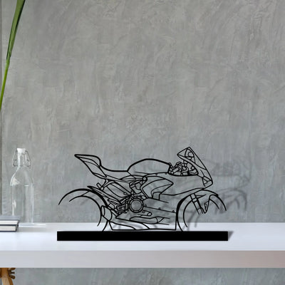 panigale-v2-2021 Silhouette Metal Art Stand - Aero Silhouette