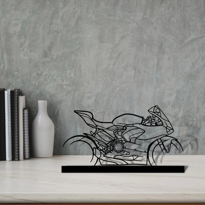panigale-v2-2021 Silhouette Metal Art Stand - Aero Silhouette