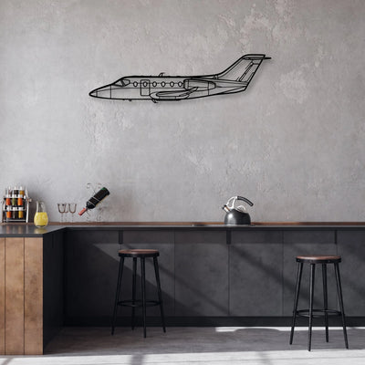 Phenom 300 Classic Aircraft Silhouette Metal Wall Art - Aviation Hangar Decor