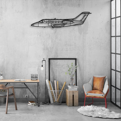 Phenom 300 Classic Aircraft Silhouette Metal Wall Art - Aviation Hangar Decor