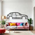 Porsche Macan GTS 95b Classic Silhouette Metal Wall Art - Automotive Garage Decor