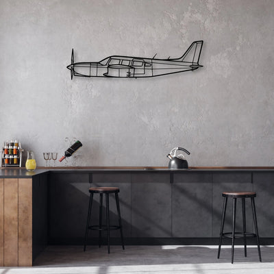 Praetor 600 Classic Aircraft Silhouette Metal Wall Art - Aviation Hangar Decor