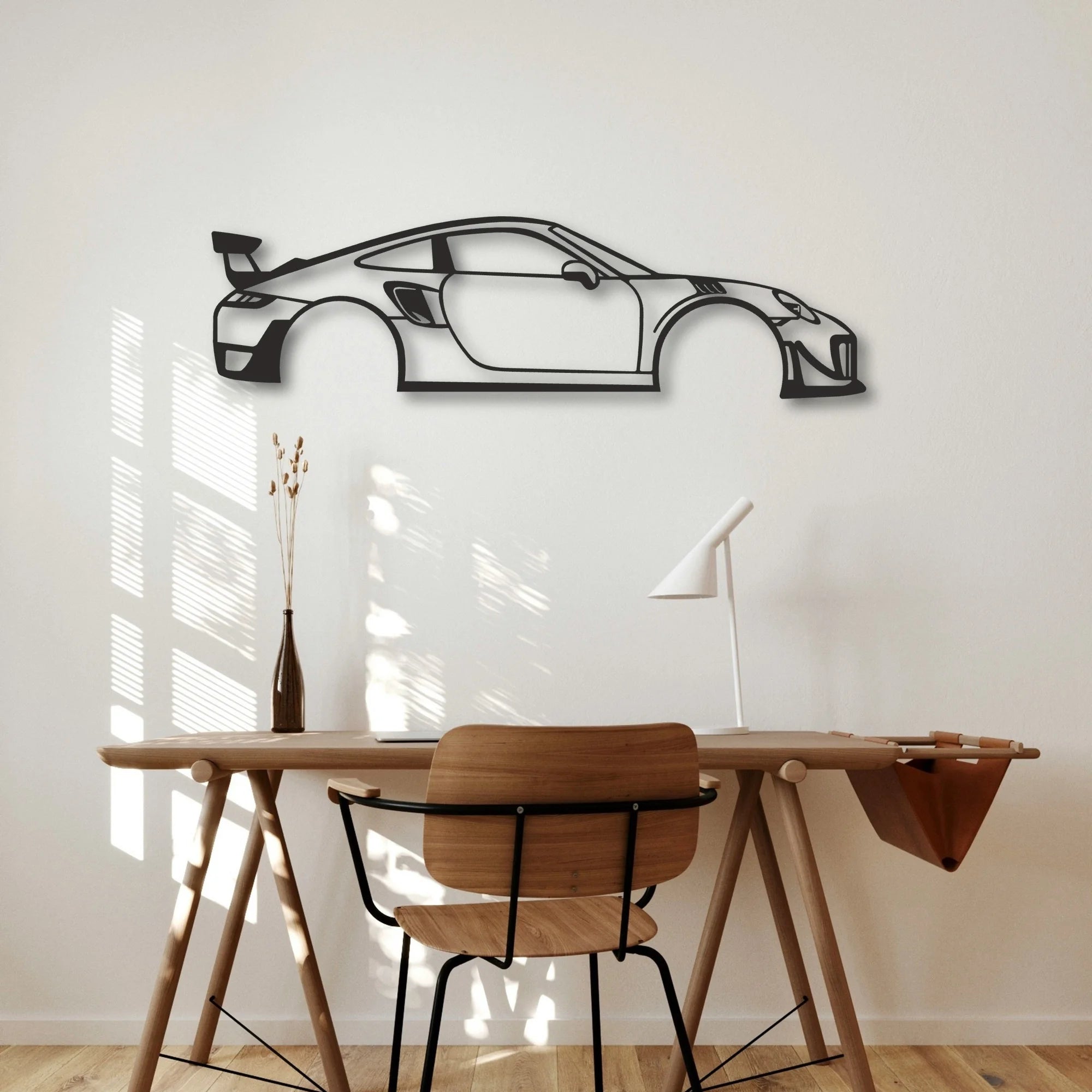 PRS911 Classic Silhouette Metal Wall Art - Automotive Garage Decor