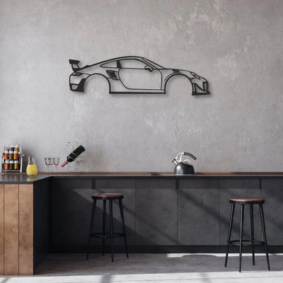 prs911 Classic Silhouette Metal Wall Art - Automotive Garage Decor